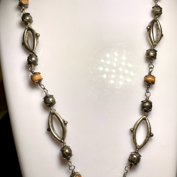 Lucky brand silver boho necklace with charms - Picture 3 of 6